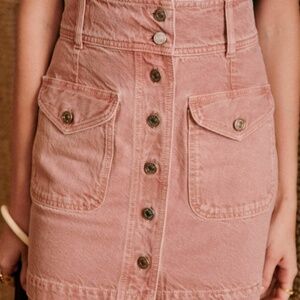 Sezane Bettie Skirt Pink - Size 6 (38) NWOT